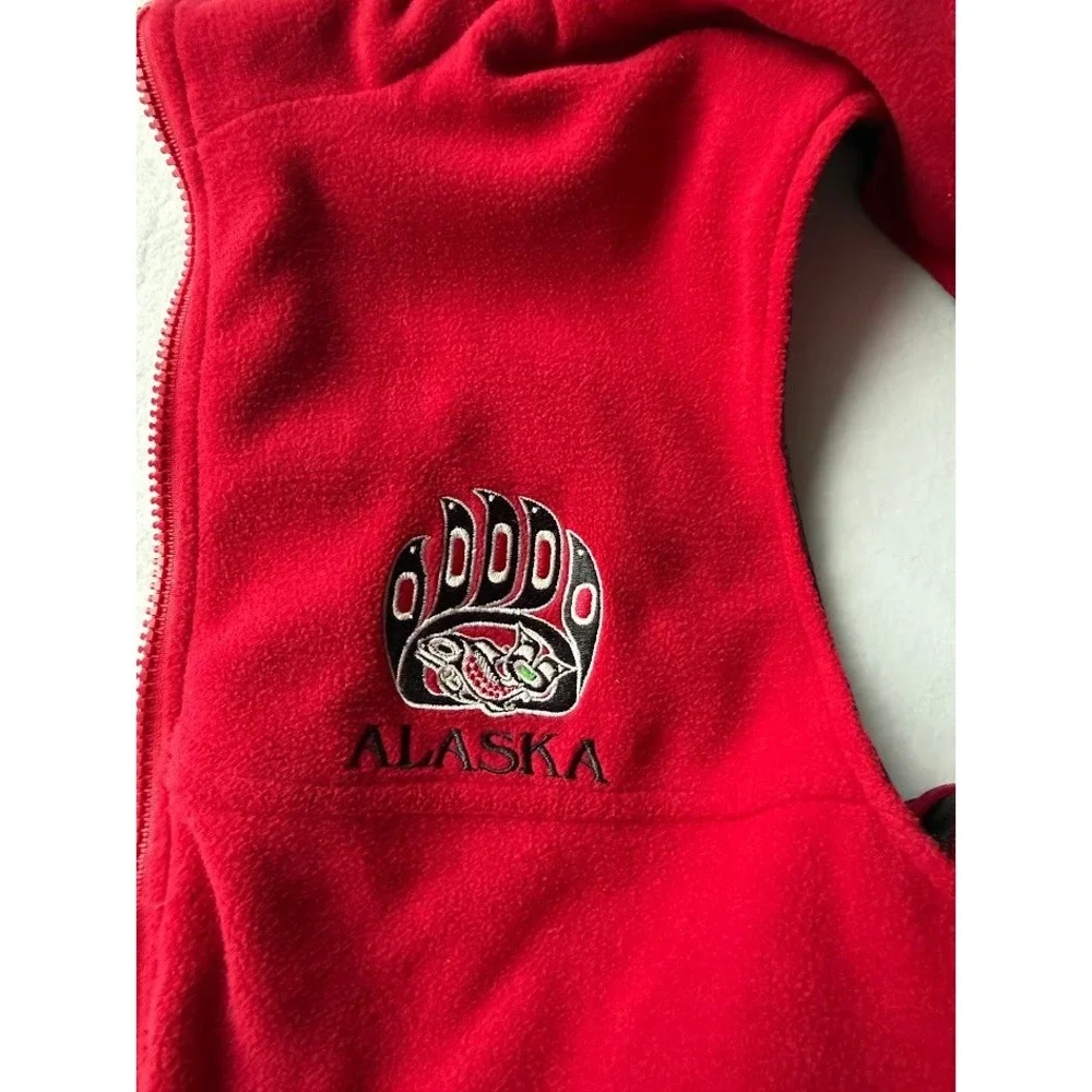 Princess Cruises Alaska Reversible Vest Men‎ M Black Embroidered Travel Outdoor